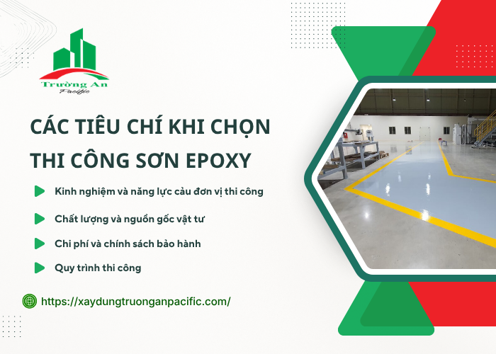 Các tiêu chuẩn lựa chọn nhà thầu sơn epoxy 