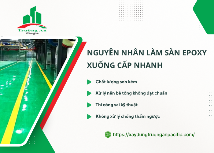 Những nguyên nhân ảnh hưởng độ bền sàn epoxy 