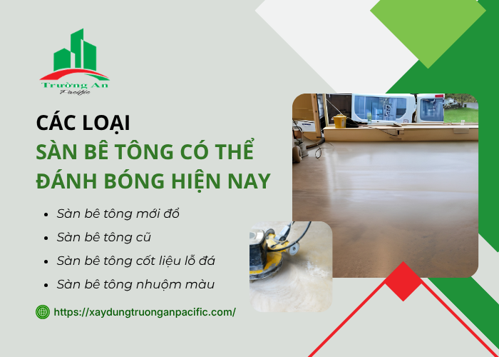 Đánh bóng hiệu quả trên nhiều bề mặt bê tông khác nhau