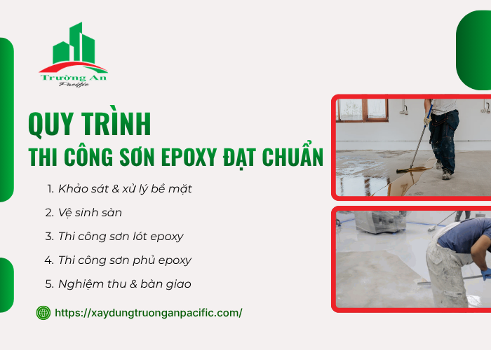 Các bước thi công sơn epoxy đạt chuẩn Đồng Nai