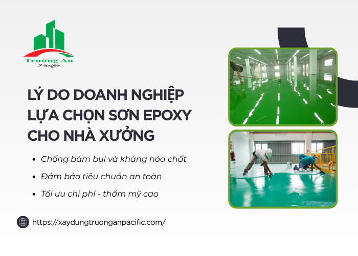 Ưu điểm sơn epoxy cho nhà xưởng công nghiệp