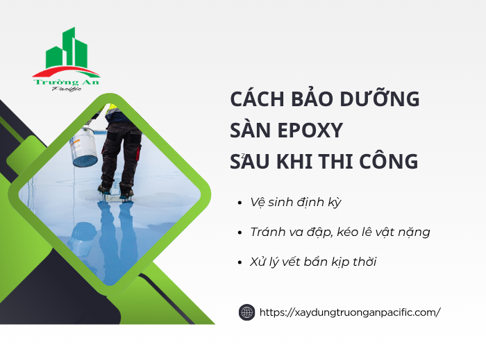 Duy trì tuổi thọ sàn epoxy hiệu quả sau sử dụng