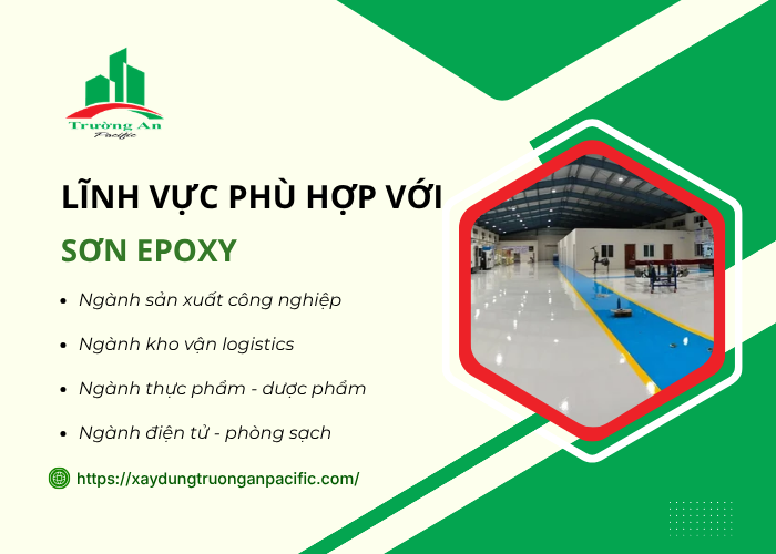 Những lĩnh vực phù hợp dùng sơn epoxy cho sàn xưởng 